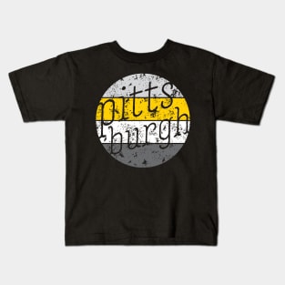 Pittsburgh Retro Fan Throwback Design Kids T-Shirt